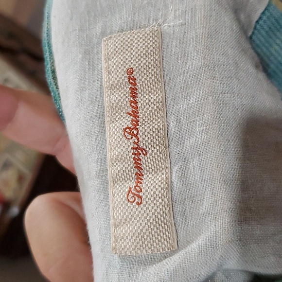 Tommy Bahama linen short sleeve striped button up shirt - Picture 7 of 8